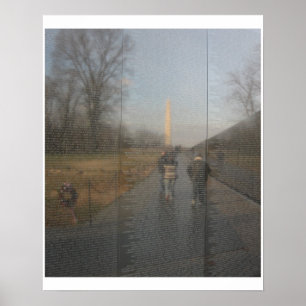 Reflexionen der Geschichte-Vietnam Kriegs-Wand von Poster