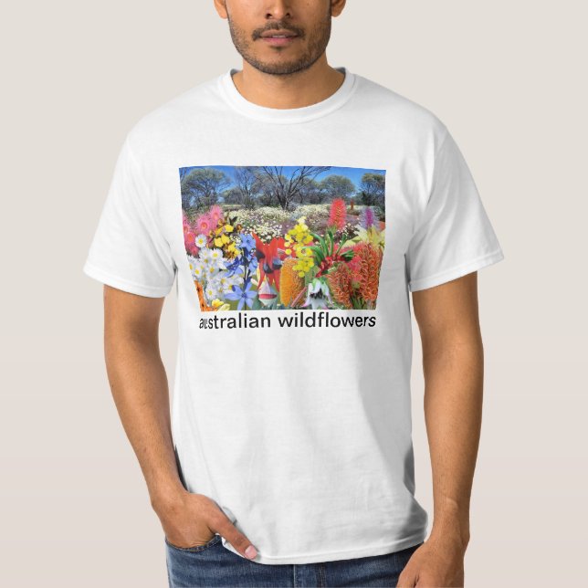 REFLEXIONEN der Unze-Australier-Wildblumen T-Shirt (Vorderseite)