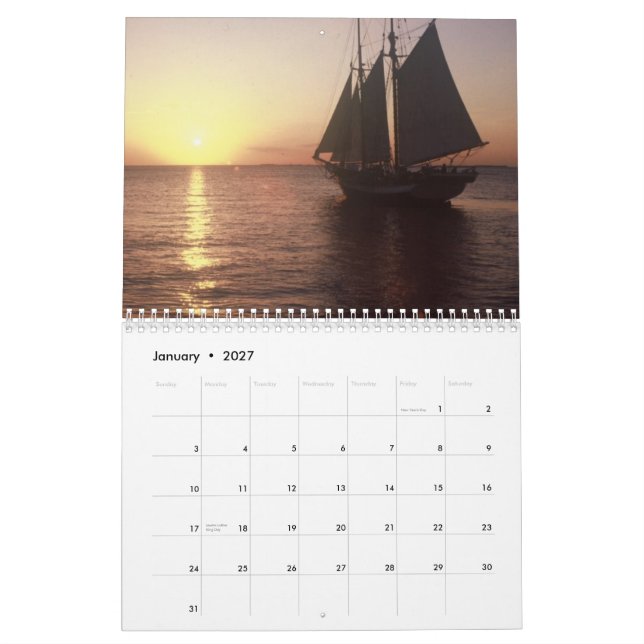Reflexionen durch Scott S. Jones 2013 Kalender (Jan 2027)