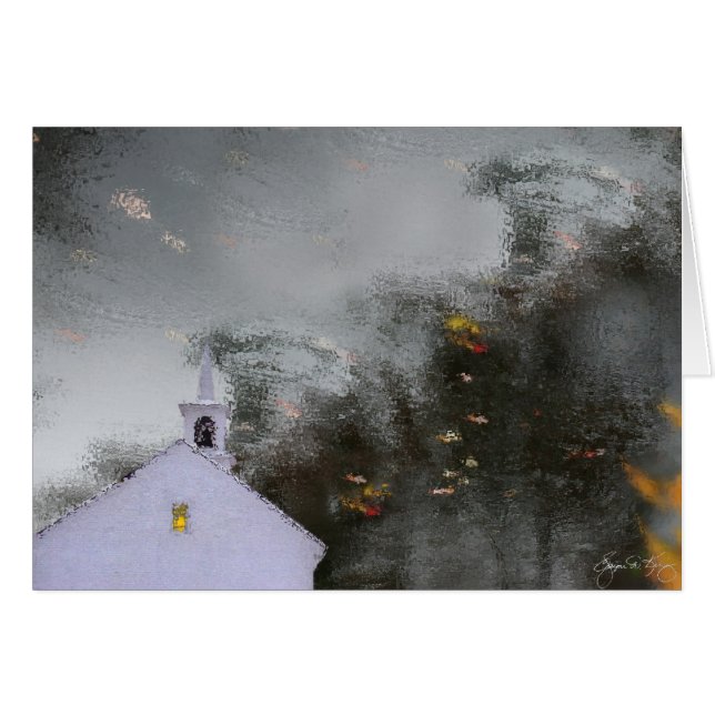 Reflexionen einer Kapelle im Herbst-Licht (Vorderseite (Horizontal))