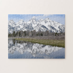 Reflexionen vom Berggroßartigen Tetons Puzzlespiel