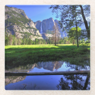 Reflexionen von Fällen Glasuntersetzer