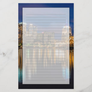 Reflexionen von Pittsburgh Briefpapier