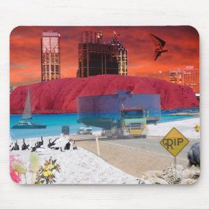 REFLEXIONEN VON Unze Uluru zur Küste Mousepad