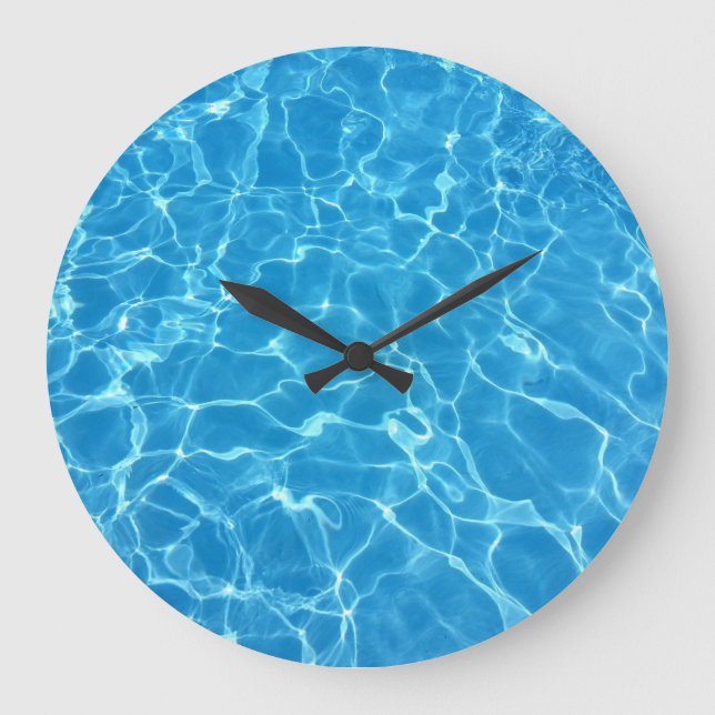 Réflexions de bulle d'eau Texture grande horloge (Recto)