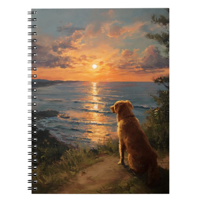 Réflexions sur le coucher de soleil avec le Carnet (Devant)