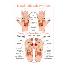 Reflexologie Diagramm 20X30"