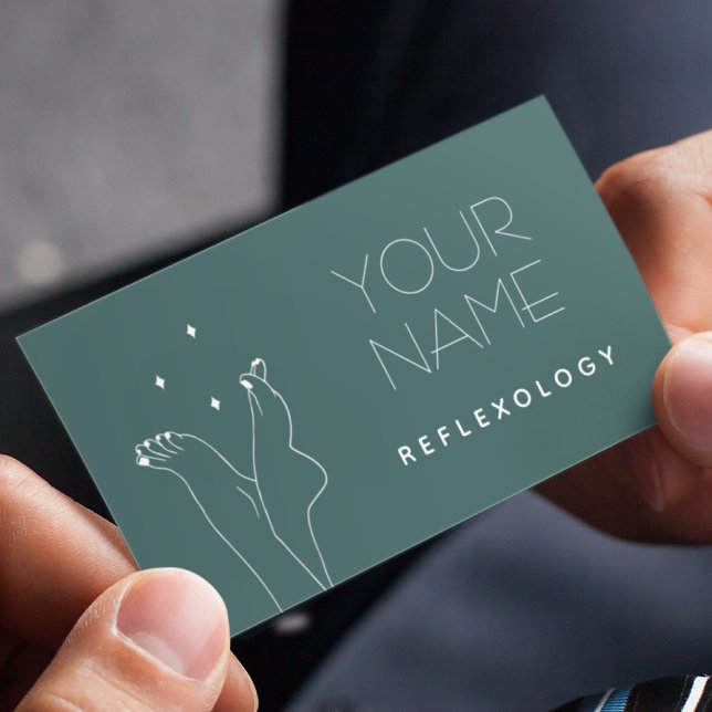 Reflexologie Pedicure Massage Therapie Hübsch Fütt Visitenkarte (Von Creator hochgeladen)