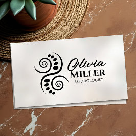 Reflexologie - Schwarzweiß-Ying-Yang-Symbol Visitenkarte