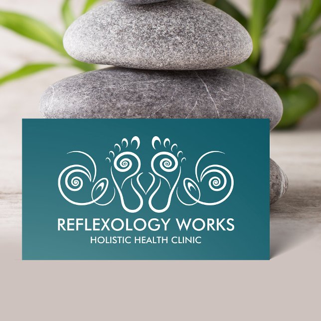 Reflexologie - Spiralverzierung Visitenkarte (Von Creator hochgeladen)