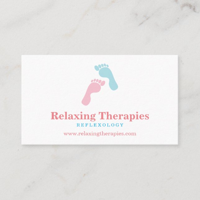 Reflexologie Visitenkarte (Vorderseite)