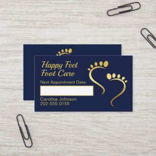 Reflexologin Chiropodist Pedication Visitenkarte