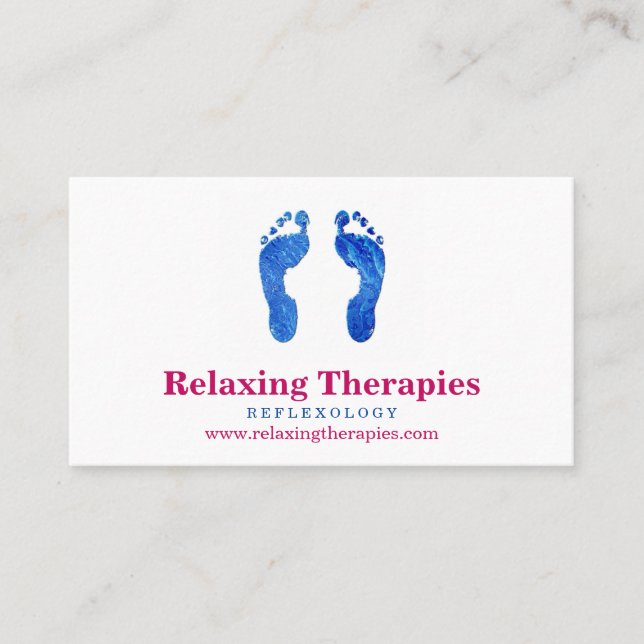 Reflexology Business Card Visitenkarte (Vorderseite)