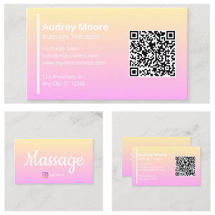Reflexzonenmassage Chiropractic Holistic Visitenkarte
