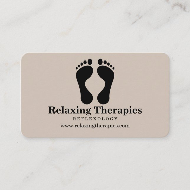 Reflexzonenmassage Visitenkarte (Vorderseite)