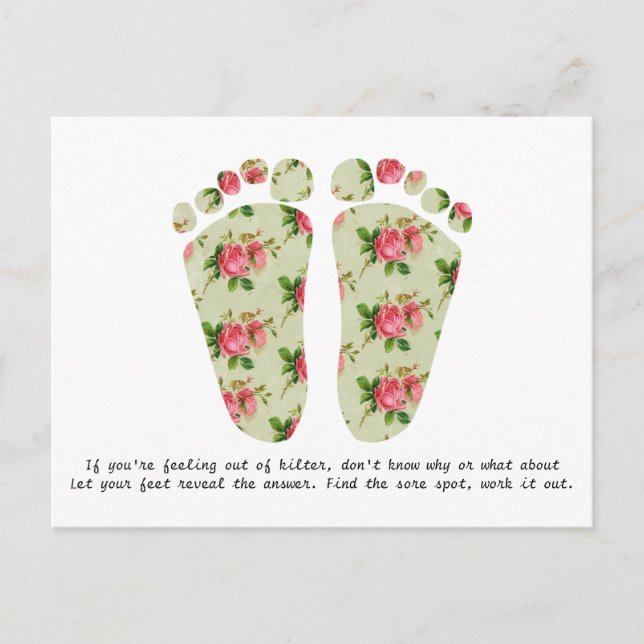 Reflexzonenmassenkarte Postkarte (Vorderseite)