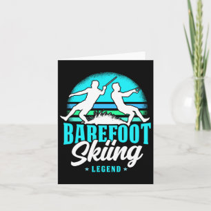 Refoot Skifahren Legend Retro Style Wassersportski Karte
