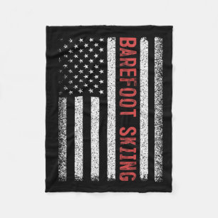 Refoot Skiing American Flag 4. Juli Fleecedecke