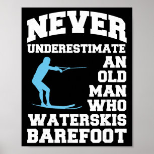 Refoot Wasserskilauf Wasserski Wasserskifahrer Poster