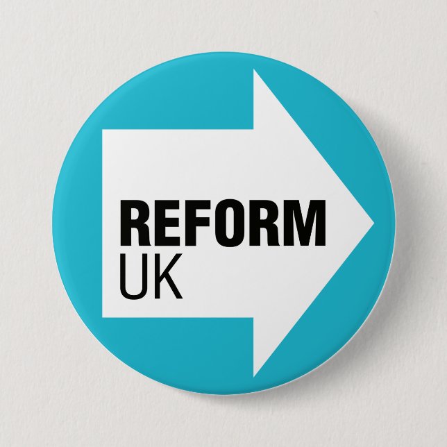 Reform UK Button (Vorderseite)