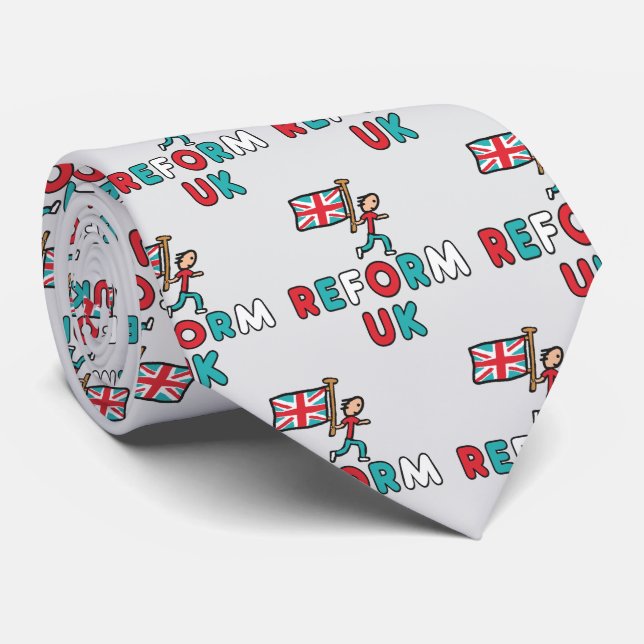 Reform UK Krawatte (Gerollt)