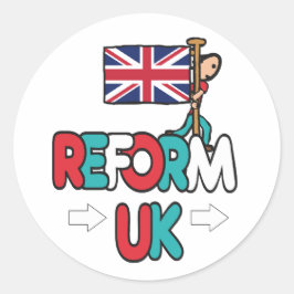 Reform UK Runder Aufkleber