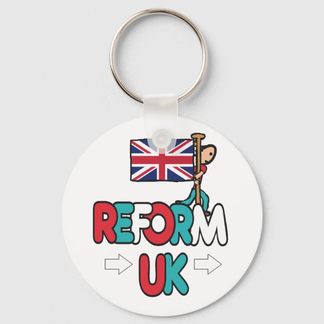 Reform UK Schlüsselanhänger (Vorderseite)