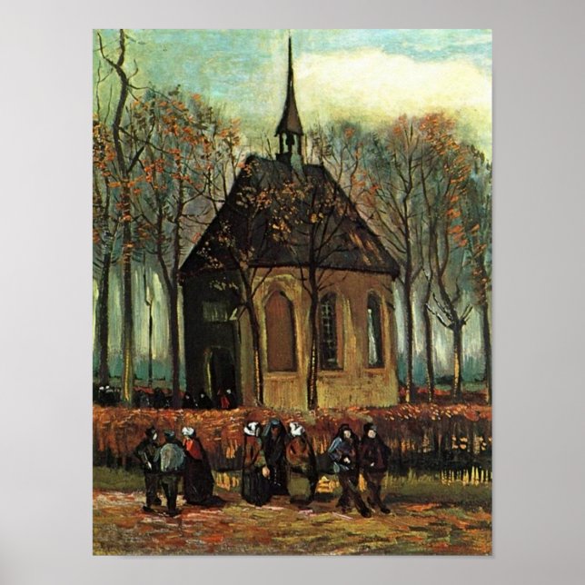 Reformierte Kirche in Nuenen, Van Gogh Poster (Vorne)