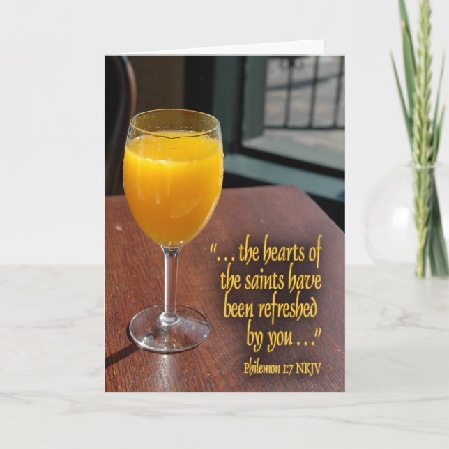 Refresh Thank You Greeting Card Dankeskarte (Vorderseite)