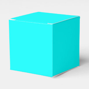 Refreshing Neon Blue Turquoise Solid Bright Color Geschenkschachtel