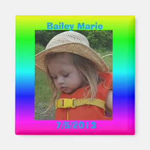 Réfrigérateur de rappel d'anniversaire Magnets pho