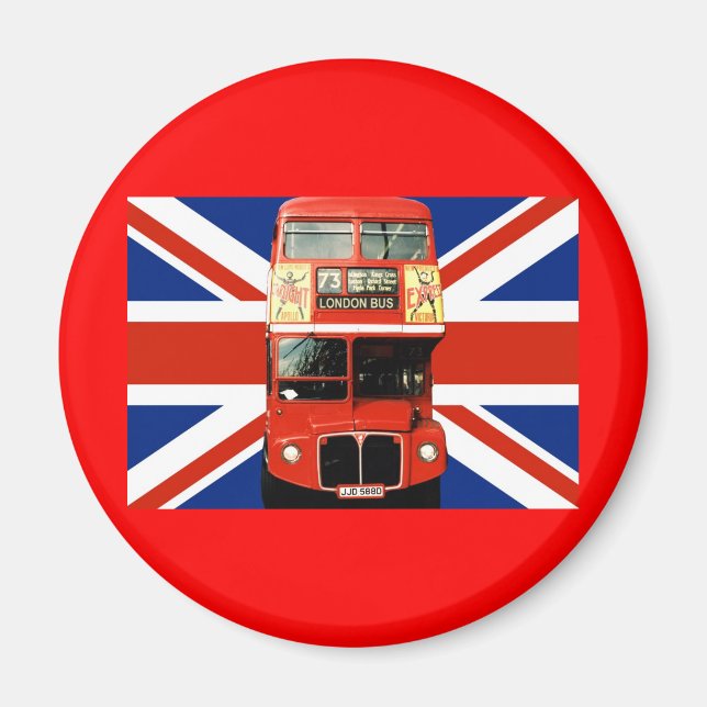 Réfrigérateur de souvenirs de Londres Magnet 3 (Devant)