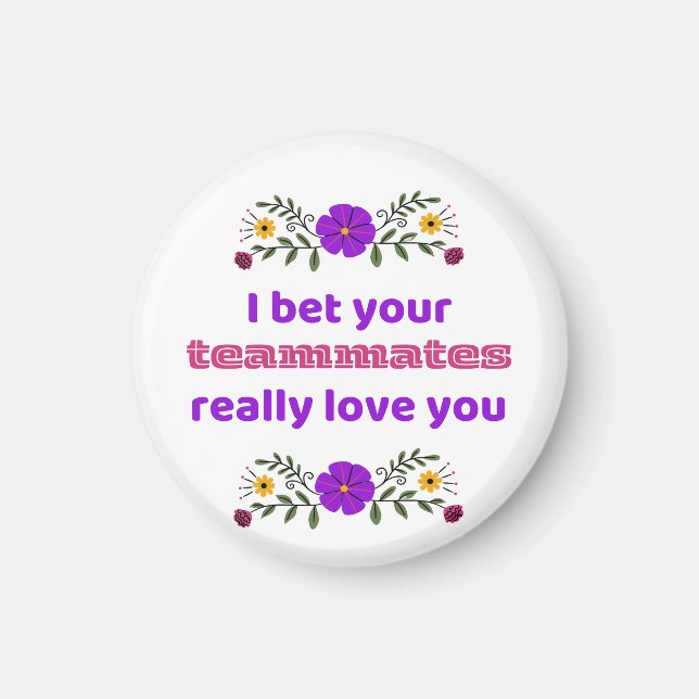 Refrigerator Magnet Hockey Gift Teammates  (Vorne)