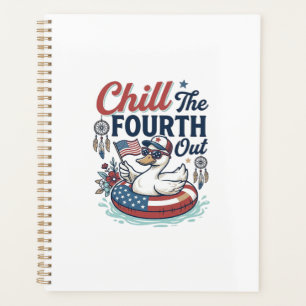 Refroidir le quatrième T-shirt vectoriel de canard