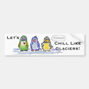 Refroidissons comme des glaciers Sticker de pare-c