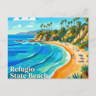 Refugio State Beach Kalifornien Postkarte