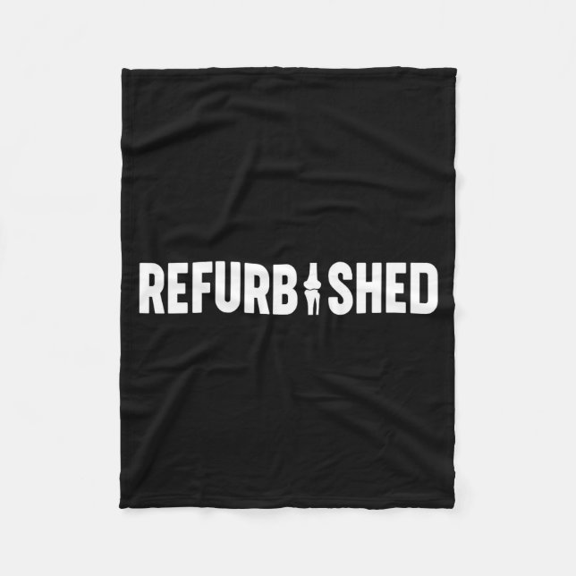 Refurbished New Knee Replacement Funny Knee Surger Fleecedecke (Vorderseite)