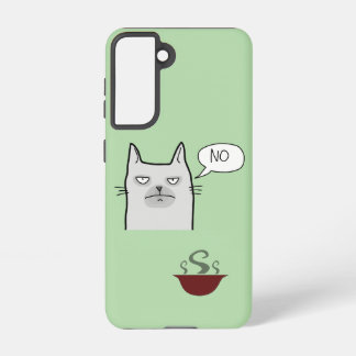 Refusing Cat Food Samsung Galaxy Case – Green Hülle