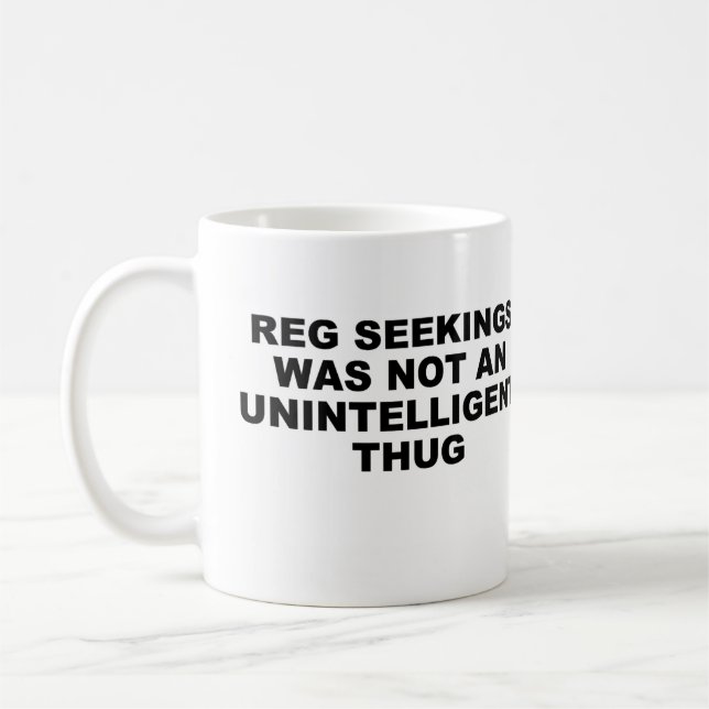 Reg Seekings Mug (Gauche)