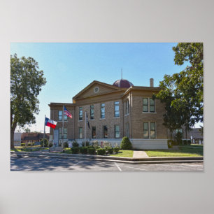 Regains Landkreis, Texas, Courthouse Poster