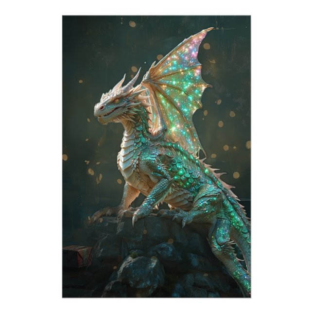 *~* Regal AP88 Fantasy Dragon Wall Art 32 Fotodruck (Vorne)