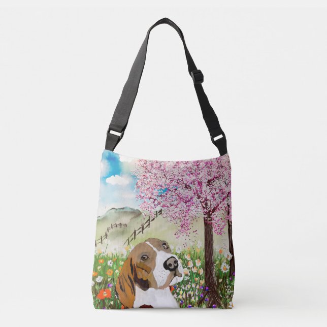 Regal Beagle Tragetaschen Mit Langen Trägern (Vorderseite)