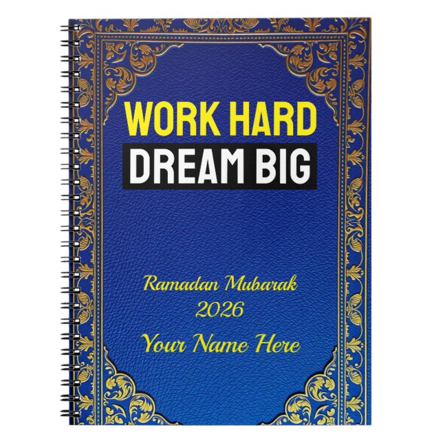 Regal Blue Buchcover 2026 Notizblock (Vorderseite)