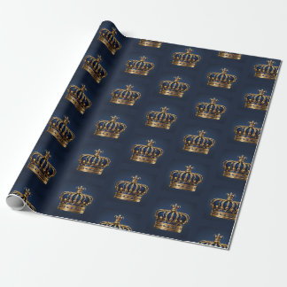 Regal Blue Crown Series Geschenkpapier