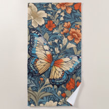 Regal Butterfly Amidst William Morris Floral