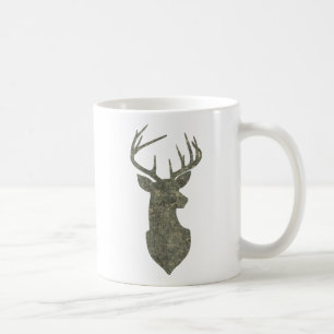 Regal Camouflage Deer Silhouette Buck Trophy Kaffeetasse