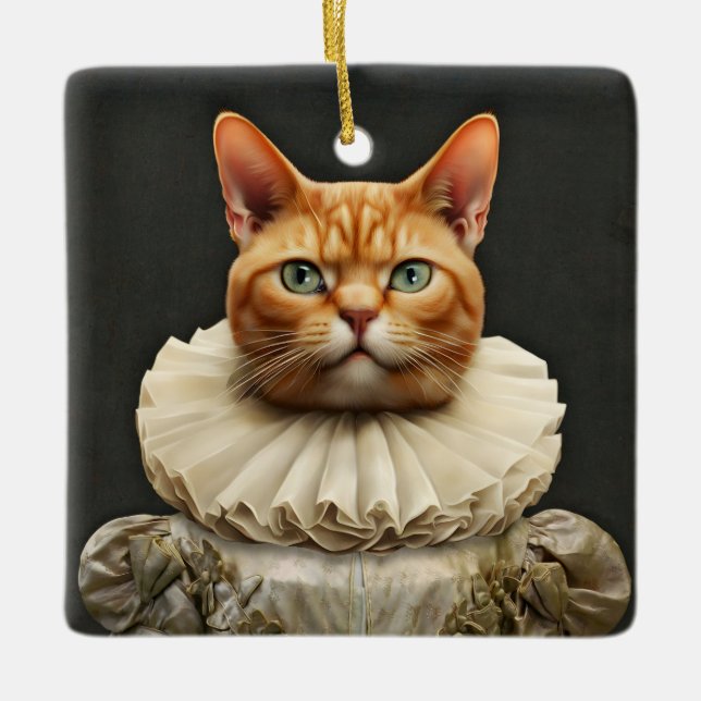 Regal Cat Keramikornament (Vorderseite)