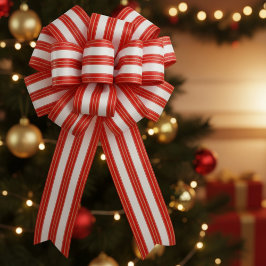 Regal Christmas Stripes Satinband