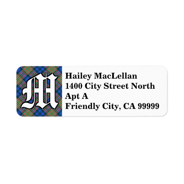 Regal Clan MacLellan Tartan Monogram (Vorne)