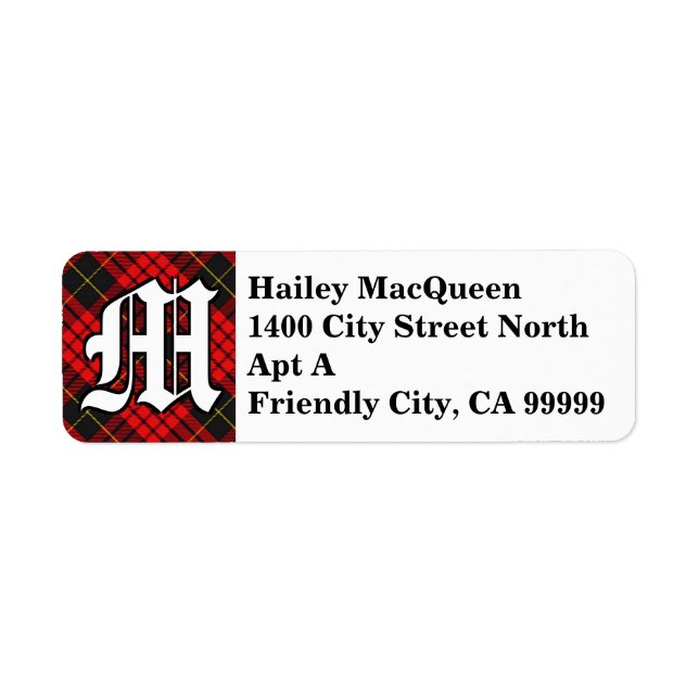 Regal Clan MacQueen Tartan Monogram (Vorne)